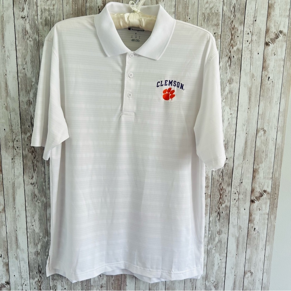 Clemson University Tigers Polo White Small